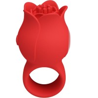 Вибратор PRETTY LOVE - JAE ROSE SHAPED FINGER VIBRATOR 10 VIBRATIONS RED