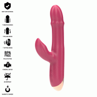 Вибратор INTENSE - CHLOE MULTIFUNCTION VIBRATOR 3 IN 1 RED