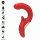 Стимулатор INTENSE - PAULINA VIBRATOR AND STIMULATOR IN U SHAPE RED