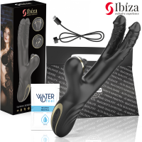 Двоен вибратор IBIZA - TWO DRAGONS DOUBLE VIBRATOR BLACK