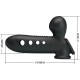 Пенис накрайник PRETTY LOVE - CRANE PENIS SLEEVE WITH AIRBAG BLACK