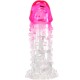 Пенис накрайник PRETTY LOVE - WILFORD REALISTIC ENLARGEMENT SHEATH WITH EMBOSSED PENIS PINK
