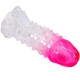 Пенис накрайник PRETTY LOVE - WILFORD REALISTIC ENLARGEMENT SHEATH WITH EMBOSSED PENIS PINK