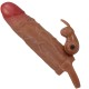 Пенис накрайник PRETTY LOVE - OSMAR PENIS SLEEVE + VIBRATING CLITORIS STIMULATOR