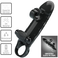 Вибриращ пенис накрайник ROMANCE - VIBRATING PENIS SLEEVE BLACK