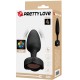 Анален разширител PRETTY LOVE - OLMAN ANAL PLUG WITH  LED LIGHT BLACK 8.8 CM