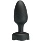 Анален разширител PRETTY LOVE - OLMAN ANAL PLUG WITH  LED LIGHT BLACK 8.8 CM