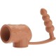 Анален разширител PRETTY LOVE - PENIS SLEEVE WITH ANAL PLUG NATURAL