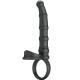 Анален разширител PRETTY LOVE - TATUM VIBRATING PENIS RING WITH PLUG 10 VIBRATIONS BLACK