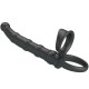Анален разширител PRETTY LOVE - TATUM VIBRATING PENIS RING WITH PLUG 10 VIBRATIONS BLACK