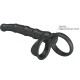 Анален разширител PRETTY LOVE - TATUM VIBRATING PENIS RING WITH PLUG 10 VIBRATIONS BLACK