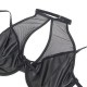 Комплект SUBBLIME - 957599 LEATHER BRA AND SKIRT SET BLACK L/XL