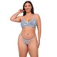 Комплект SUBBLIME - 957636 FLOWER EMBROIDERED BRA AND PANTIES SET SKY BLUE L/XL