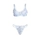 Комплект SUBBLIME - 957636 FLOWER EMBROIDERED BRA AND PANTIES SET SKY BLUE L/XL