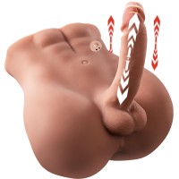 Мастурбатор XISE - BERTLETT DILDO ASS REALISTIC DILDO AND ANUS MASTURBATOR FRONT POSITION WITH THRUSTING 18 CM