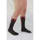 Мъжки чорапи MACHO - THIN SOCKS ONE SIZE BLACK/RED
