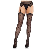 Секси чорапи LEG AVENUE - HEART STOCKINGS 