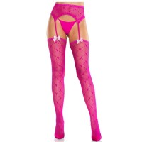 Секси чорапи LEG AVENUE - HEART STOCKINGS 