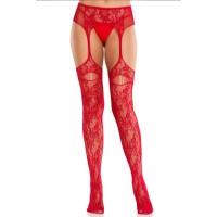 Секси чорапи LEG AVENUE - LACE STOCKINGS W