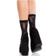 Секси чорапи LEG AVENUE - BLACK LACE BOW LACE SOCKS