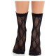 Секси чорапи LEG AVENUE - BLACK LACE BOW LACE SOCKS