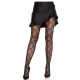 Секси чорапи LEG AVENUE - FISHNET TIGHTS WITH BOW BLACK