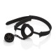 Топка за уста CALEXOTICS - SCANDAL GAG WITH BLACK SILICONE PLUG