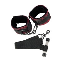 Белезници за врата CALEXOTICS - SCANDAL BLACK DOOR HANDCUFFS