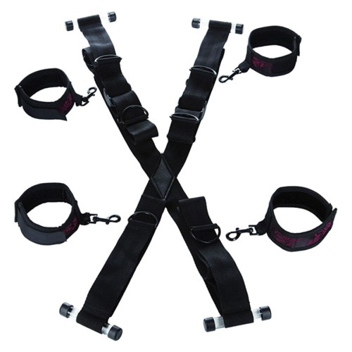 Белезници за врата CALEXOTICS - SCANDAL CROSS-SHAPED DOOR HANDCUFFS