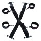Белезници за врата CALEXOTICS - SCANDAL CROSS-SHAPED DOOR HANDCUFFS