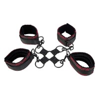 Белезници с хогтай CALEXOTICS - SCANDAL HANDCUFFS HOG TIE