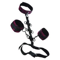 Белезници с нашийник CALEXOTICS - SCANDAL COMPORAL SUPPORT WITH NECK