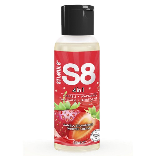 Лубрикант STIMUL8 - S8 4 IN 1 STRAWBERRY DESSERT LUBRICANT 125 ML