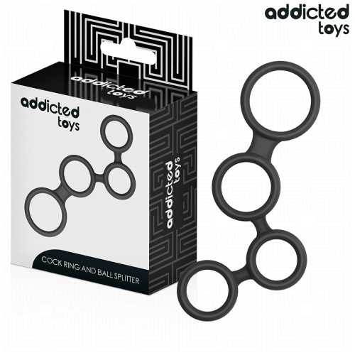 Пенис ринг ADDICTED TOYS - PENIS RING WITH DIVIDERS FOR TESTICLES