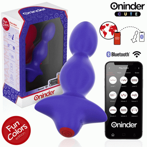 Анален разширител ONINDER CUTE - LOVE BUTT VIBRATING ANAL PLUG DILATOR - FREE WORLDWIDE APP