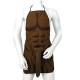 Кухненска престилка DIABLO PICANTE - MUSCULAR APRON WITH 3D PENIS IN BROWN TONE