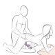 Вибратор ROCKS- OFF - RUBY GLOW PURPLE SIT-ON VIBRATOR