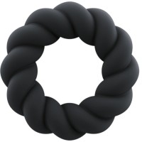 Пенис ринг ROCKS-OFF - TWIST BLACK SILICON