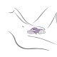 Вибратор ROCKS- OFF - GLO- GIRL PURPLE RABBIT VIBRATOR