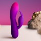 Вибратор ROCKS- OFF - GLO- GIRL PURPLE RABBIT VIBRATOR