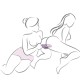 Вибратор ROCKS- OFF - GLO- GIRL PURPLE RABBIT VIBRATOR