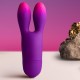 Вибратор ROCKS- OFF - GLO-GIRL BUNNY PURPLE FLEXIBLE VIBRATOR