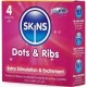 Презервативи SKINS - DOTS & RIBS PREMIUM CONDOMS PACK 4 | SKINS Презервативи SKINS - DOTS & RIBS PREMIUM CONDOMS PACK 4