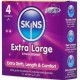Презервативи SKINS - EXTRA LARGE PREMIUM CONDOMS PACK 4