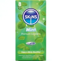 Презервативи SKINS - MINT PREMIUM CONDOMS PACK 8