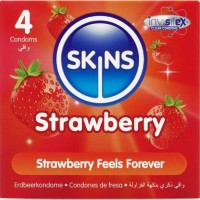 Презервативи SKINS - STRAWBERRY PREMIUM CONDOMS PACK 4 Презервативи SKINS - STRAWBERRY PREMIUM CONDOMS PACK 4