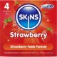 Презервативи SKINS - STRAWBERRY PREMIUM CONDOMS PACK 4