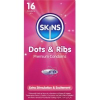 Презервативи SKINS - DOTS & RIBS PREMIUM C Презервативи SKINS - DOTS & RIBS PREMIUM C