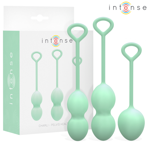 Комплект кегел топки INTENSE - CHARLI KEGEL BALL KIT LIGHT JADE GREEN