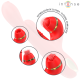Клиторен стимулатор INTENSE - KATY MULTIFUNCTION CLITORIS STIMULATOR 4 INTERCHANGEABLE HEADS RED